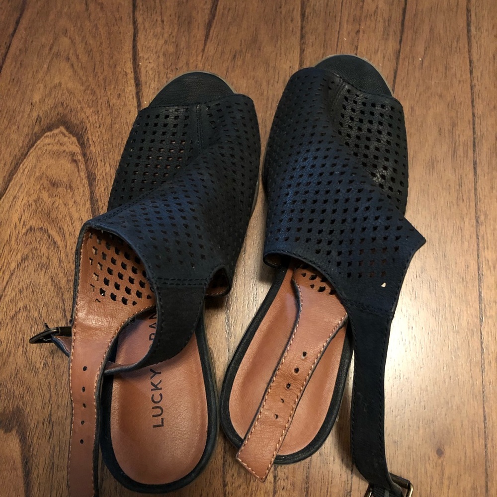 Lucky open toe booties